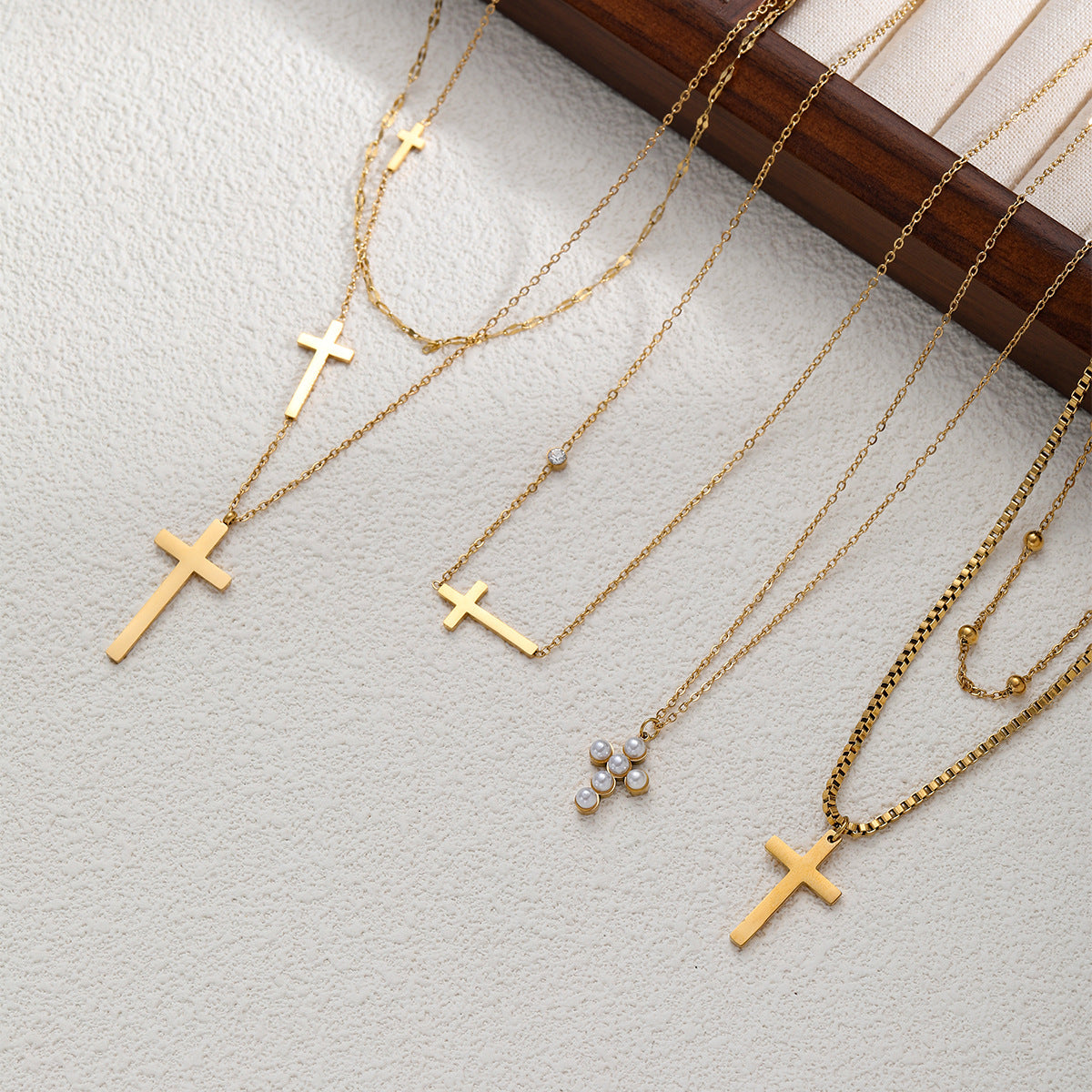 Cross Pearl Necklace
