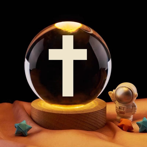 Crystal Cross Night Light