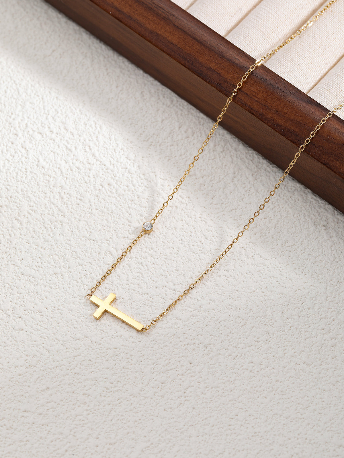 Cross Pearl Necklace
