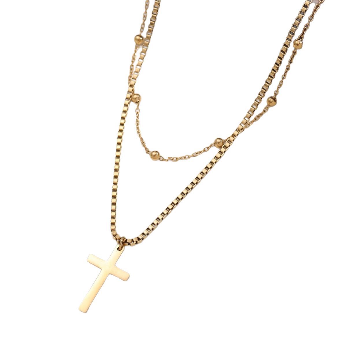 Cross Pearl Necklace